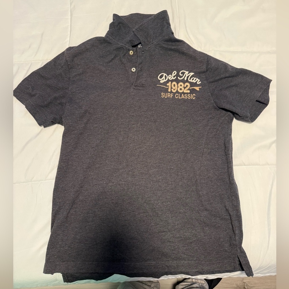 Surf Classic Old Navy grey polo shirt with collar, Size L
